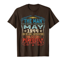 Ladda upp bild till gallerivisning, Funny shirts V-neck Tank top Hoodie sweatshirt usa uk au ca gifts for 75th Birthday Gifts T-Shirt Fun The Man Myth Legend May 1944 291031
