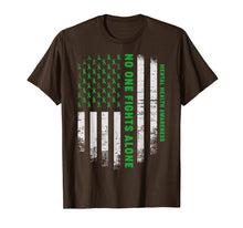 Ladda upp bild till gallerivisning, Funny shirts V-neck Tank top Hoodie sweatshirt usa uk au ca gifts for No One Fights Alone USA Flag Mental Health Awareness shirts 188082

