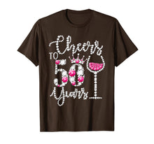 Ladda upp bild till gallerivisning, Cheers to 50 Years T-shirt 50th Birthday diamond wine Crown 168301

