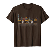 Ladda upp bild till gallerivisning, Chicago T Shirt Chicago City Skyline Lights At Night Gifts
