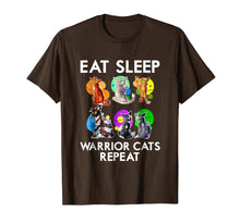 Ladda upp bild till gallerivisning, Funny shirts V-neck Tank top Hoodie sweatshirt usa uk au ca gifts for Eat Sleep Warrior Cats Repeat Funny Cat Lover T-Shirt 513133
