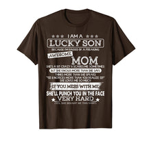 Ladda upp bild till gallerivisning, I Am A Lucky Son I'm Raised By A Freaking Awesome Mom T-Shirt 66037
