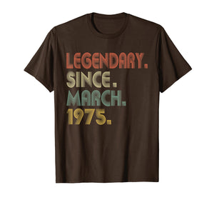 Funny shirts V-neck Tank top Hoodie sweatshirt usa uk au ca gifts for Funny 44 Years Old 44th Birthday Gifts March 1975 T-Shirt 2447023