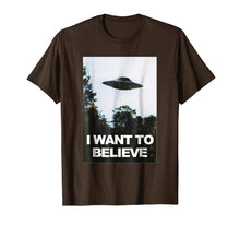 Ladda upp bild till gallerivisning, Alien Ufo Hunter Shirt I Want To Believe T-Shirt
