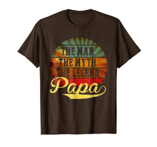 Ladda upp bild till gallerivisning, Mens Papa Man Myth Legend T-Shirt Gift for Father Dad Daddy Tee 38131
