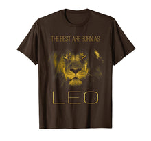 Ladda upp bild till gallerivisning, The best are born as LEO proud like a lion tee man woman 130657
