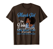 Ladda upp bild till gallerivisning, Funny shirts V-neck Tank top Hoodie sweatshirt usa uk au ca gifts for March Girl Living My Best Life Funny Birthday T-Shirt 2627832
