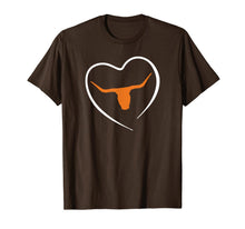Ladda upp bild till gallerivisning, Cool Longhorn Bull Heart Love  T-Shirt 178384
