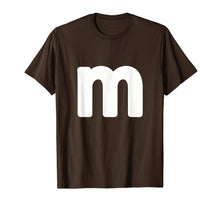 Ladda upp bild till gallerivisning, letter m Shirt lower case alphabet matching Halloween Tee 82238
