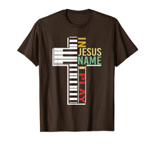 Ladda upp bild till gallerivisning, In Jesus Name I Play Piano Lovers Vintage Saying T-Shirt 388137
