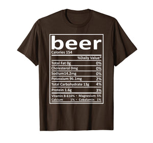 Funny shirts V-neck Tank top Hoodie sweatshirt usa uk au ca gifts for Beer Nutrition Thanksgiving Costume Food Facts Xmas Gifts T-Shirt 635134