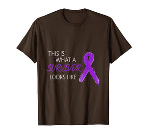 Domestic Violence Awareness Costume Purple Ribbon Gifts T-Shirt 1003467