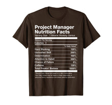 Ladda upp bild till gallerivisning, Project Manager Nutrition Facts Name Funny T-Shirt
