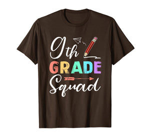 9th Grade Squad Teachers Kids Back To School Gifts T-Shirt 115246