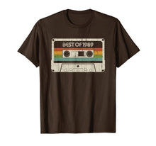 Ladda upp bild till gallerivisning, Vintage Best of 1989 30th Birthday Cassette T-Shirt 260419
