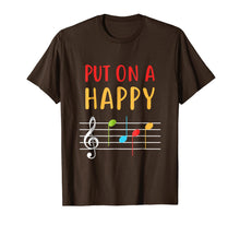 Ladda upp bild till gallerivisning, Funny Put On A Happy Face Music Notes Teacher T-Shirt 1017544
