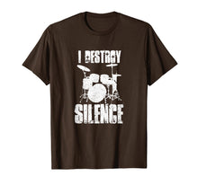 Ladda upp bild till gallerivisning, Funny shirts V-neck Tank top Hoodie sweatshirt usa uk au ca gifts for I Destroy Silence Drums T Shirt Funny Drummer Gift T-Shirt 663760
