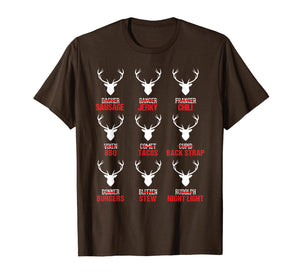 Funny shirts V-neck Tank top Hoodie sweatshirt usa uk au ca gifts for Funny Christmas Reindeer Hunter Deer Meat Hunting Gifts T-Shirt 180025