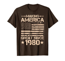 Ladda upp bild till gallerivisning, Funny Born in 1980 40 Years Old 40th Birthday Gifts Him Her T-Shirt-1355180
