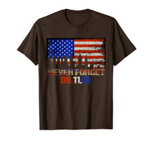 Ladda upp bild till gallerivisning, Never Forget 09.11.2001 American Flag Tshirt Patriotic Shirt 59799
