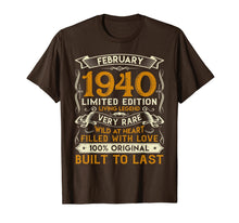Ladda upp bild till gallerivisning, February 1940 Shirt 80 Years Old 80th Birthday Gifts T-Shirt-1285668
