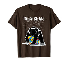 Ladda upp bild till gallerivisning, Papa Bear Autism Awareness Gift For Dad With Son Or Daughter TShirt299155
