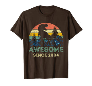 Funny 16th Birthday 16 Years Old Awesomne Since 2004 Gifts T-Shirt-3116841