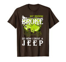 Ladda upp bild till gallerivisning, My Broom Broke So Now I Drive A Jeep Halloween Tshirt 129467
