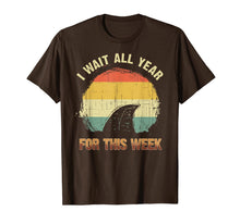 Ladda upp bild till gallerivisning, I Wait All Year For This Week Shirts Funny Shark Tee 16059
