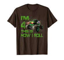 Ladda upp bild till gallerivisning, Im 4 This Is How I Roll 4 Years Old 4th Birthday T-Shirt 120273
