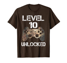 Ladda upp bild till gallerivisning, Level 10 Unlocked Boys 10th Birthday 10 Year Old Gamer Gift  T-Shirt 462617
