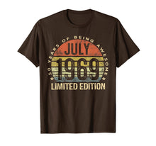 Ladda upp bild till gallerivisning, Born July 1969 Limited Edition Bday Gifts 50th Birthday T-Shirt 52845
