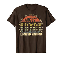 Ladda upp bild till gallerivisning, Born August 1979 Limited Edition Bday Gifts 40th Birthday T-Shirt 116205
