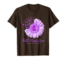 Ladda upp bild till gallerivisning, Faith Hope Love Domestic Violence Awareness Flower Ribbon T-Shirt 358886

