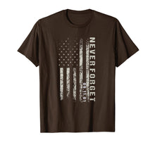 Ladda upp bild till gallerivisning, Never Forget 09.11.2001 American Flag Tshirt Patriotic Shirt 252768

