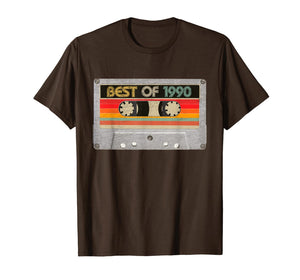 Best Of 1990 30th Birthday Gifts Cassette Tape Vintage T-Shirt-261195