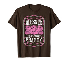 Ladda upp bild till gallerivisning, Blessed To Be Called Grammy Cute Floral Christmas Gifts T-Shirt-3159722
