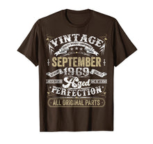 Ladda upp bild till gallerivisning, Classic 50th birthday gift Men women Vintage September 1969 T-Shirt 83228

