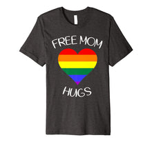 Ladda upp bild till gallerivisning, free mom hugs tshirt rainbow heart LGBT pride month Premium T-Shirt 1307824
