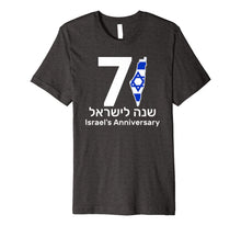 Ladda upp bild till gallerivisning, Israel Independence Day 71 Jewish Israeli Flag Gift T-shirt Premium T-Shirt 1987744
