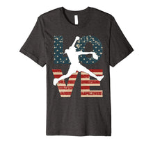 Ladda upp bild till gallerivisning, LOVE American July 4th Softball Teen Girls Women Premium T-Shirt 1076618
