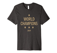 Ladda upp bild till gallerivisning, US women's soccer team win world champions four title 2019 Premium T-Shirt 109120
