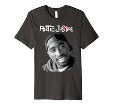 Ladda upp bild till gallerivisning, Poetic Justice Tupac Smiling Portrait Premium T-Shirt 114546
