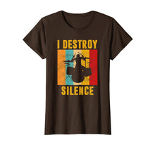 Ladda upp bild till gallerivisning, Funny shirts V-neck Tank top Hoodie sweatshirt usa uk au ca gifts for I Destroy Silence Drum Kit Tshirt Gift for Drumming Lovers 2568854
