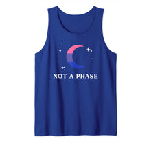 Ladda upp bild till gallerivisning, Not A Phase Bisexual LGBTQ Bi Pride Flag Moon Tank Top 226884
