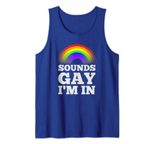 Ladda upp bild till gallerivisning, Funny Gay Shirts For Men Pride Rainbow Sounds Gay Im In Tank Top 33955
