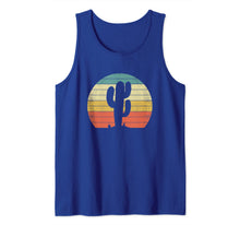 Ladda upp bild till gallerivisning, Saguaro Cactus Cactus Sunset Opuntia Cactaceae Retro T-Shirt Tank Top 47503
