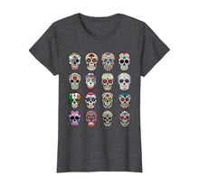 Ladda upp bild till gallerivisning, Day of the dead Sugar Skulls 2019 Halloween T-Shirt 201588
