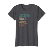 Ladda upp bild till gallerivisning, Funny shirts V-neck Tank top Hoodie sweatshirt usa uk au ca gifts for 28th Birthday gift 28 Years Old Legend Since April 1991 2576982
