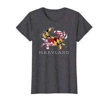 Ladda upp bild till gallerivisning, Funny shirts V-neck Tank top Hoodie sweatshirt usa uk au ca gifts for Maryland State Flag Classy Blue Crab Tee Shirt 239501
